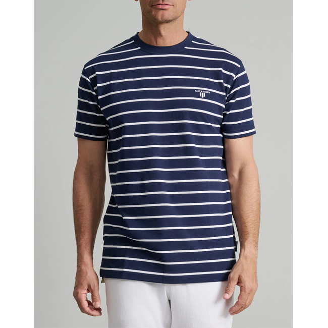 Product NAVY&GREEN ΜΠΛΟΥΖΑΚΙ ΛΑΙΜΟΚΟΨΗ ΡΙΓΕ, CUSTOM FIT base image