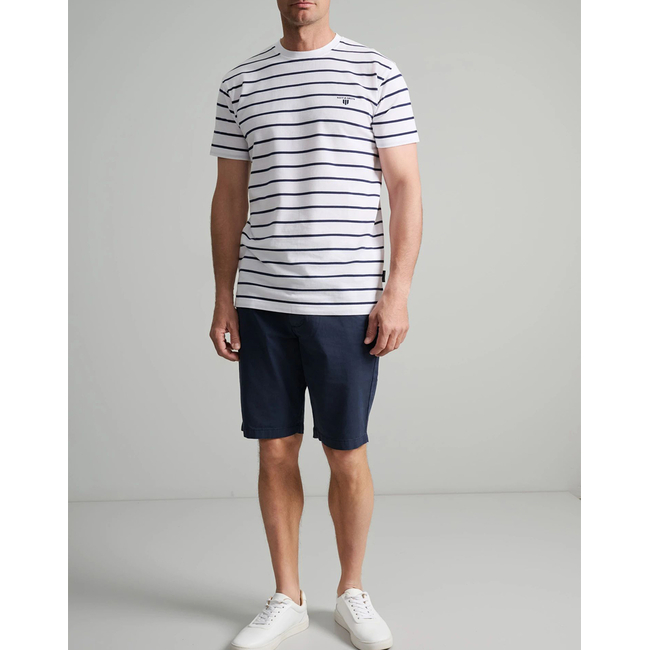 Product NAVY&GREEN ΜΠΛΟΥΖΑΚΙ ΛΑΙΜΟΚΟΨΗ ΡΙΓΕ, CUSTOM FIT base image