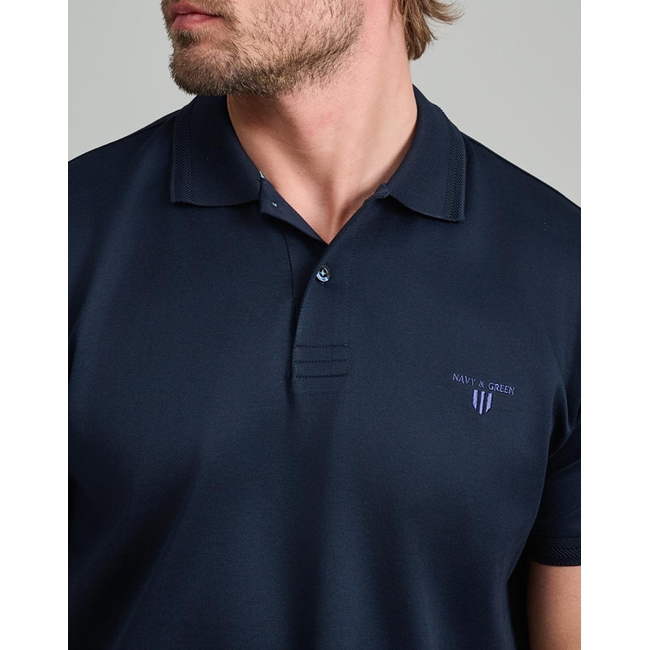 Product NAVY&GREEN POLO SHIRT base image