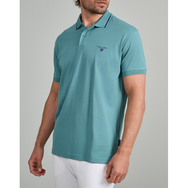 Product NAVY&GREEN POLO SHIRT base image