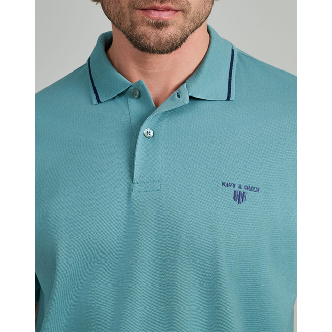 Product NAVY&GREEN POLO SHIRT base image