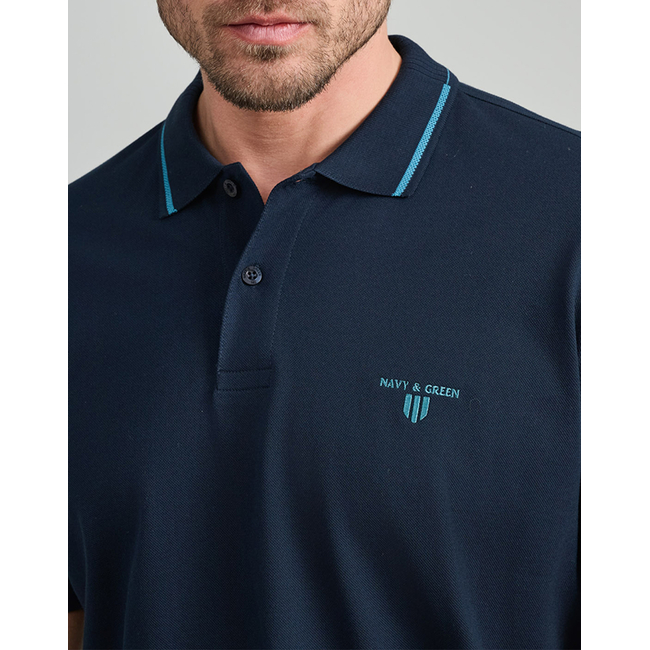 Product NAVY&GREEN POLO SHIRT base image