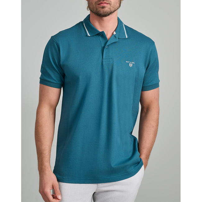 Product NAVY&GREEN POLO SHIRT base image