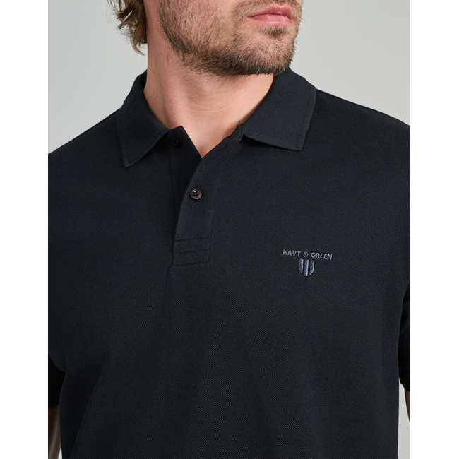 Product NAVY&GREEN POLO SHIRT, YOUNG LINE base image