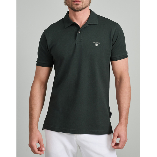 Product NAVY&GREEN POLO SHIRT, YOUNG LINE base image