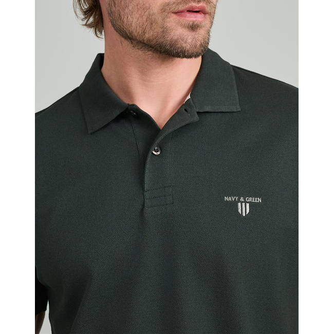Product NAVY&GREEN POLO SHIRT, YOUNG LINE base image