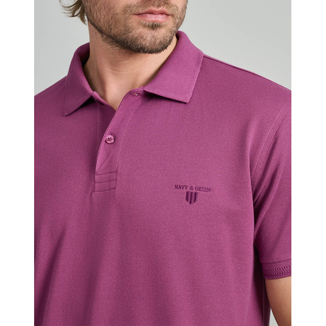 Product NAVY&GREEN POLO SHIRT, YOUNG LINE base image