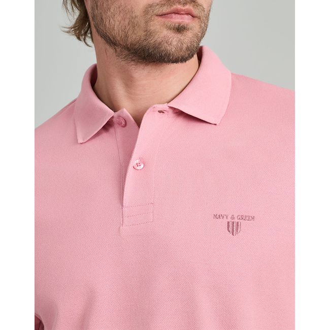 Product NAVY&GREEN POLO SHIRT, YOUNG LINE base image