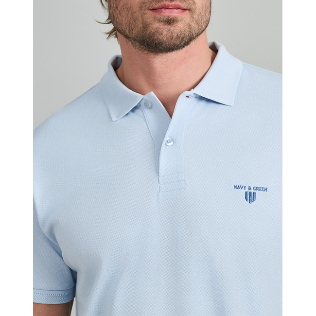 Product NAVY&GREEN POLO SHIRT, YOUNG LINE base image