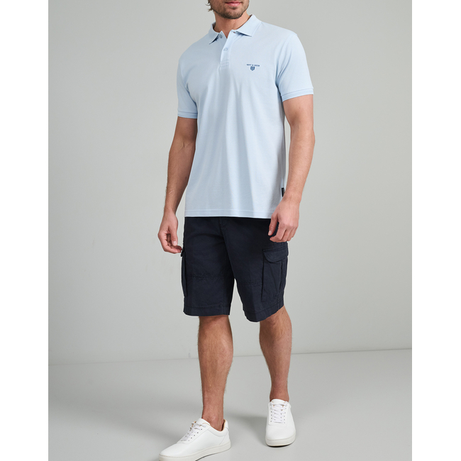Product NAVY&GREEN POLO SHIRT, YOUNG LINE base image