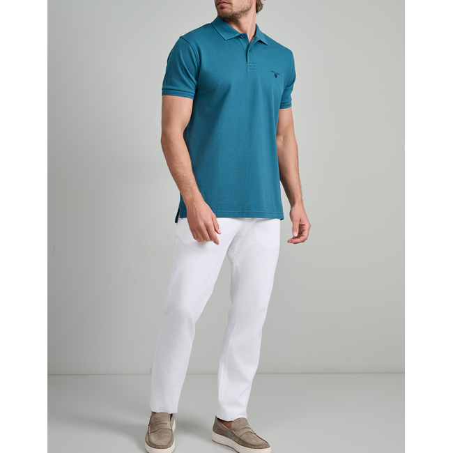Product NAVY&GREEN POLO SHIRT, YOUNG LINE base image