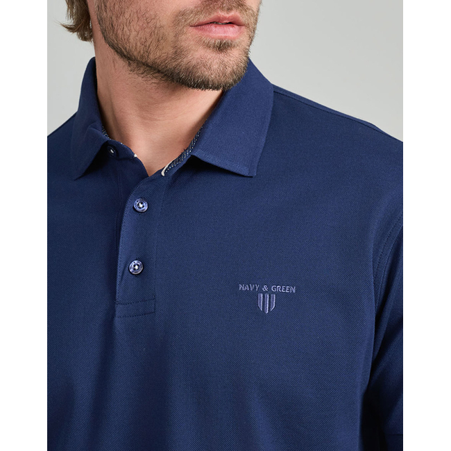 Product NAVY&GREEN POLO SHIRT base image