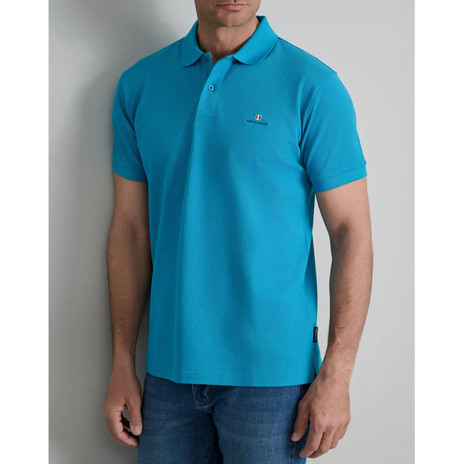 Product NAVY&GREEN ΜΠΛΟΥΖΑΚΙ ΠΟΛΟ M/ΧΡΩΜΟ, CUSTOM FIT base image