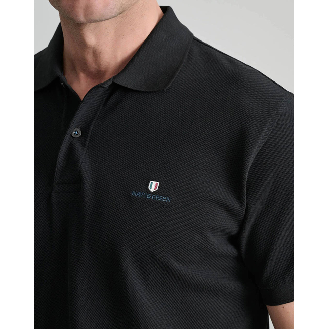 Product NAVY&GREEN ΜΠΛΟΥΖΑΚΙ ΠΟΛΟ M/ΧΡΩΜΟ, CUSTOM FIT base image