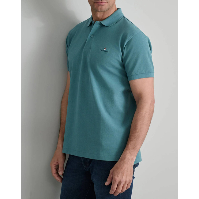 Product NAVY&GREEN ΜΠΛΟΥΖΑΚΙ ΠΟΛΟ M/ΧΡΩΜΟ, CUSTOM FIT base image