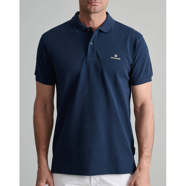 Product NAVY&GREEN ΜΠΛΟΥΖΑΚΙ ΠΟΛΟ M/ΧΡΩΜΟ, CUSTOM FIT base image