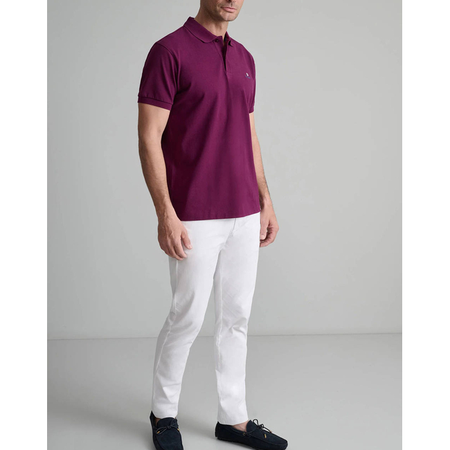 Product NAVY&GREEN POLO SHIRT SOL/COL, CUSTOM FIT base image