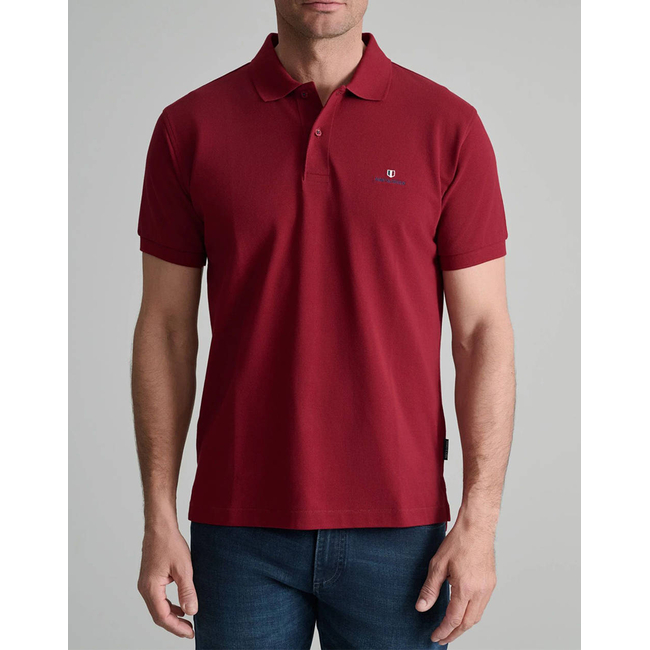 Product NAVY&GREEN POLO SHIRT SOL/COL, CUSTOM FIT base image