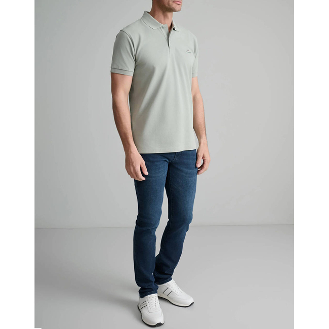 Product NAVY&GREEN ΜΠΛΟΥΖΑΚΙ ΠΟΛΟ M/ΧΡΩΜΟ, CUSTOM FIT base image