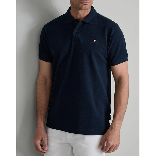 Product NAVY&GREEN POLO SHIRT SOL/COL, CUSTOM FIT base image