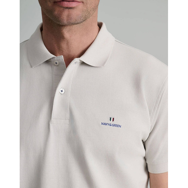 Product NAVY&GREEN ΜΠΛΟΥΖΑΚΙ ΠΟΛΟ M/ΧΡΩΜΟ, CUSTOM FIT base image