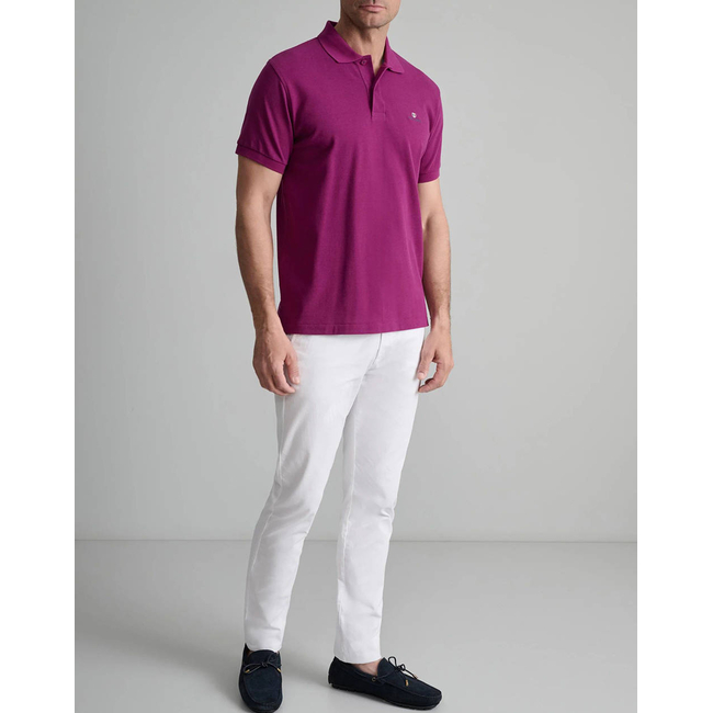 Product NAVY&GREEN POLO SHIRT SOL/COL, CUSTOM FIT base image