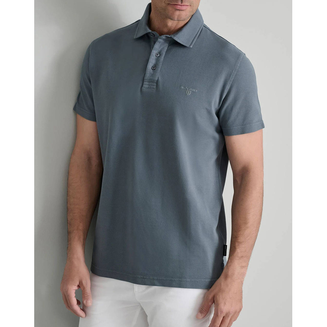 Product NAVY&GREEN POLO PIQUE T-SHIRT SOL/COL base image