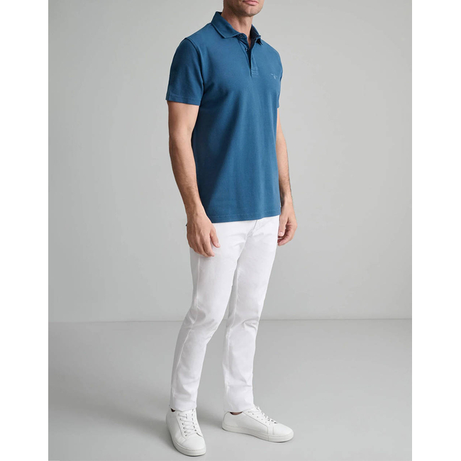 Product NAVY&GREEN POLO PIQUE T-SHIRT SOL/COL base image