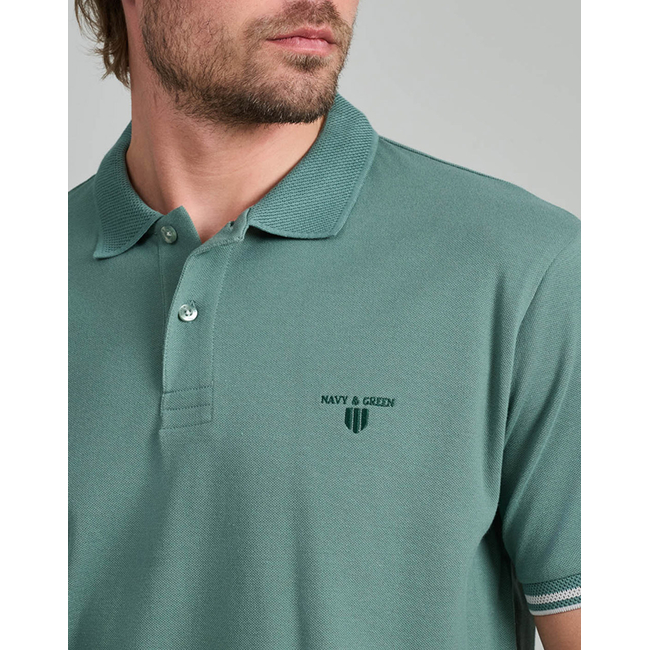 Product NAVY&GREEN POLO SHIRT base image