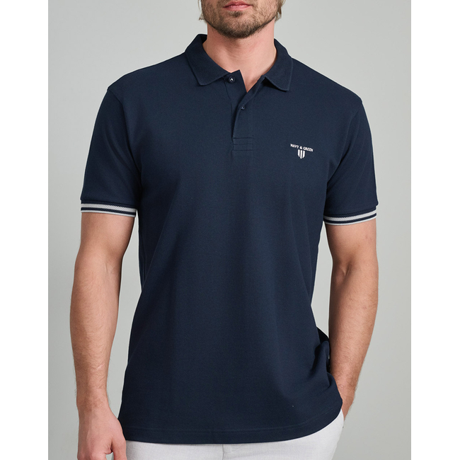 Product NAVY&GREEN POLO SHIRT base image