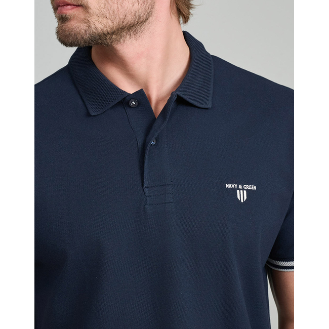Product NAVY&GREEN POLO SHIRT base image