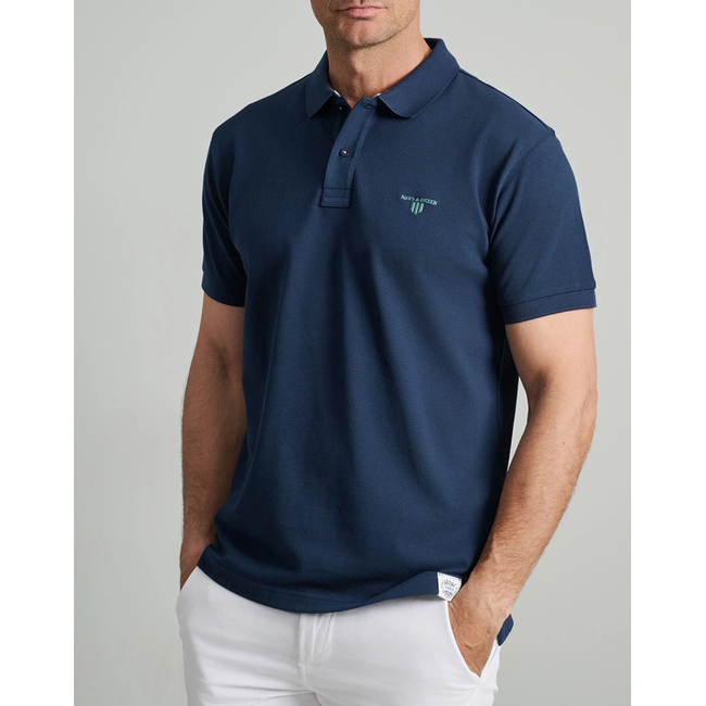 Product NAVY&GREEN ΜΠΛΟΥΖΑΚΙ ΠIKE ΠΟΛΟ, CUSTOM FIT base image
