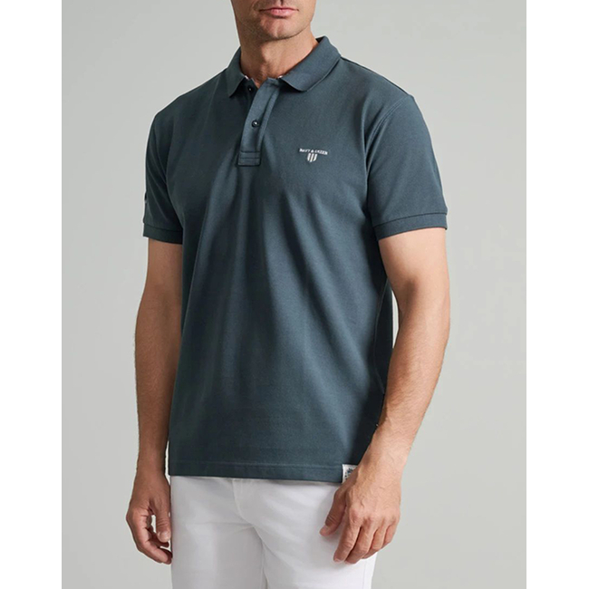 Product NAVY&GREEN ΜΠΛΟΥΖΑΚΙ ΠIKE ΠΟΛΟ, CUSTOM FIT base image