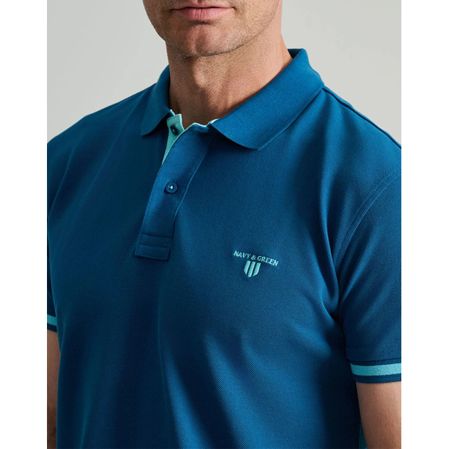 Product NAVY&GREEN ΜΠΛΟΥΖΑΚΙ ΠIKE ΠΟΛΟ, YOUNG LINE base image