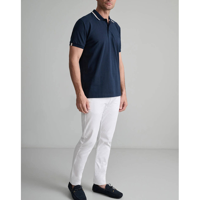 Product NAVY&GREEN ΜΠΛΟΥΖΑΚΙ ΠΟΛΟ, CUSTOM FIT base image