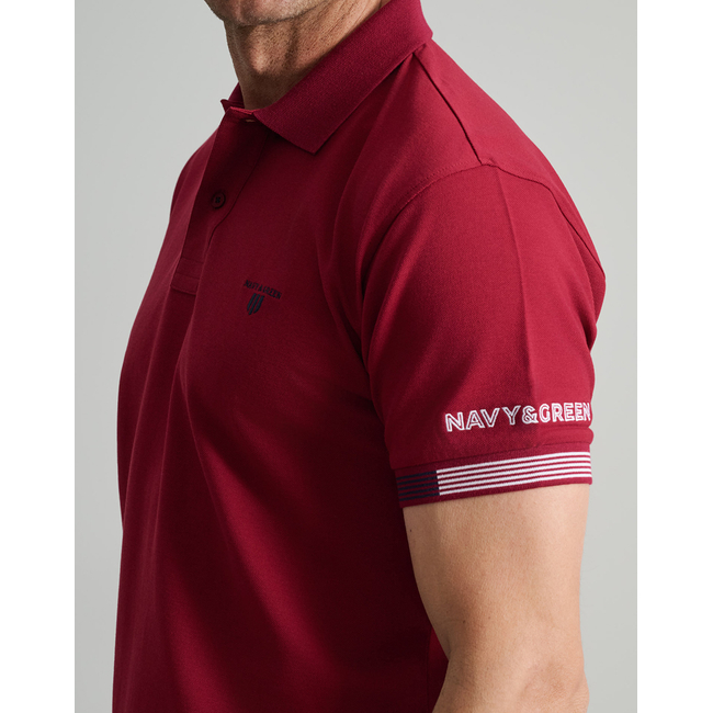 Product NAVY&GREEN ΜΠΛΟΥΖΑΚΙ ΠΟΛΟ, CUSTOM FIT base image