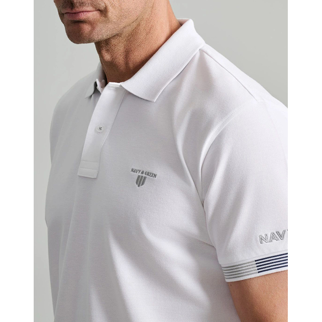 Product NAVY&GREEN ΜΠΛΟΥΖΑΚΙ ΠΟΛΟ, CUSTOM FIT base image