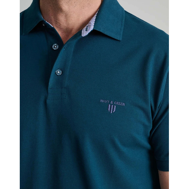 Product NAVY&GREEN POLO SHIRT base image