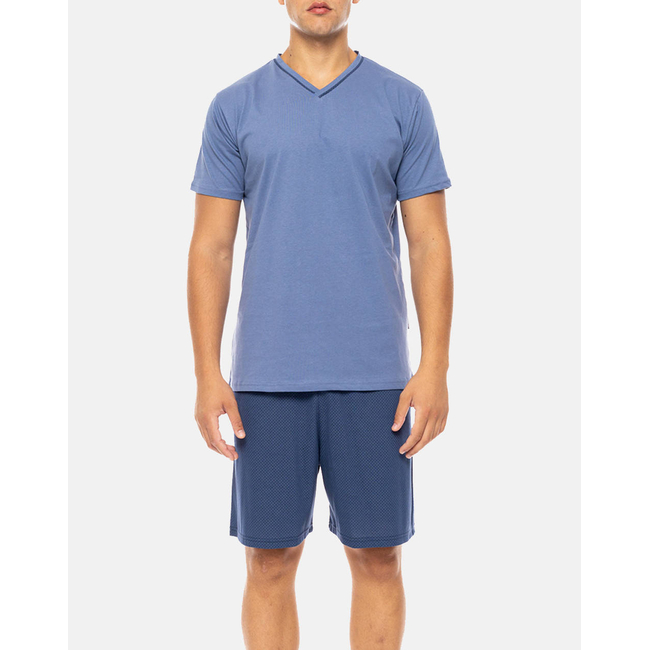 Product PINK LABEL PYJAMA V NAVY MOSS base image