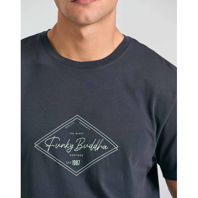 Product FUNKY BUDDHA Ανδρική Μπλούζα Κοντό Μανίκι Με Τύπωμα base image