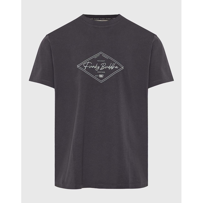 Product FUNKY BUDDHA Ανδρική Μπλούζα Κοντό Μανίκι Με Τύπωμα base image
