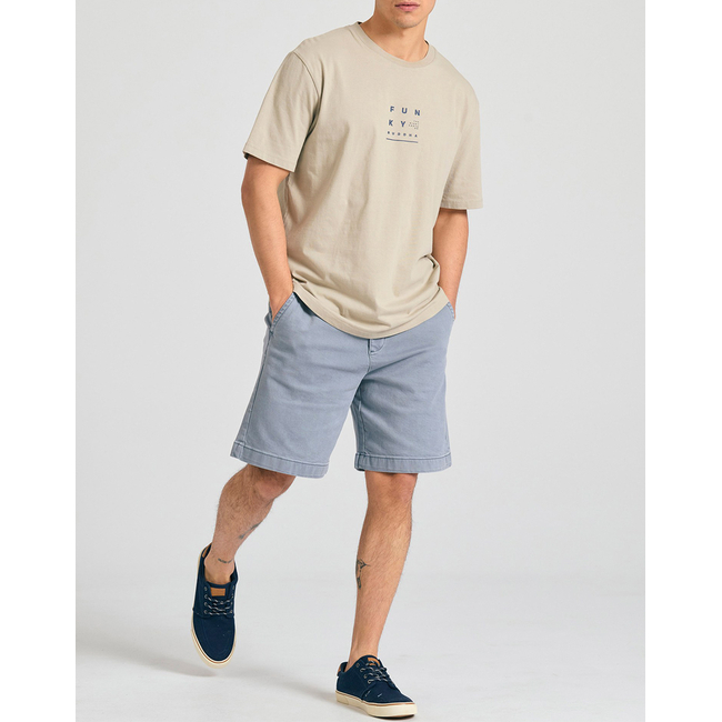 Product FUNKY BUDDHA Ανδρική Μπλούζα Κοντό Μανίκι Με Τύπωμα base image
