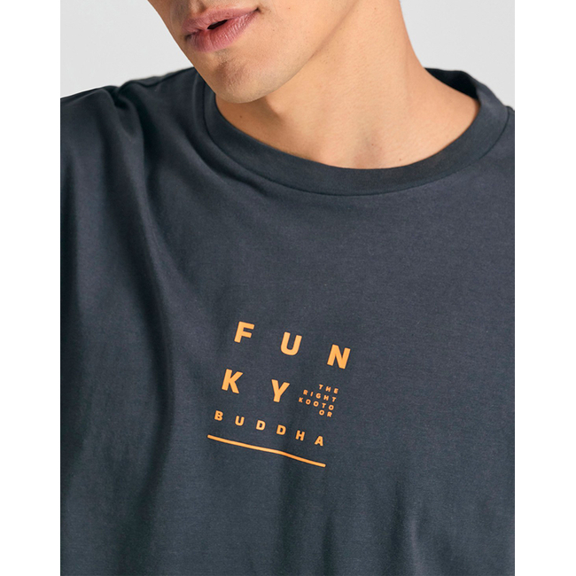 Product FUNKY BUDDHA Ανδρική Μπλούζα Κοντό Μανίκι Με Τύπωμα base image