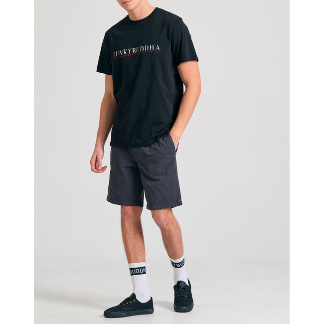 Product FUNKY BUDDHA Ανδρική Μπλούζα Κοντό Με Τύπωμα base image