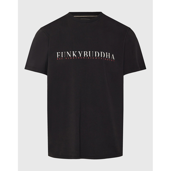 Product FUNKY BUDDHA Ανδρική Μπλούζα Κοντό Με Τύπωμα base image