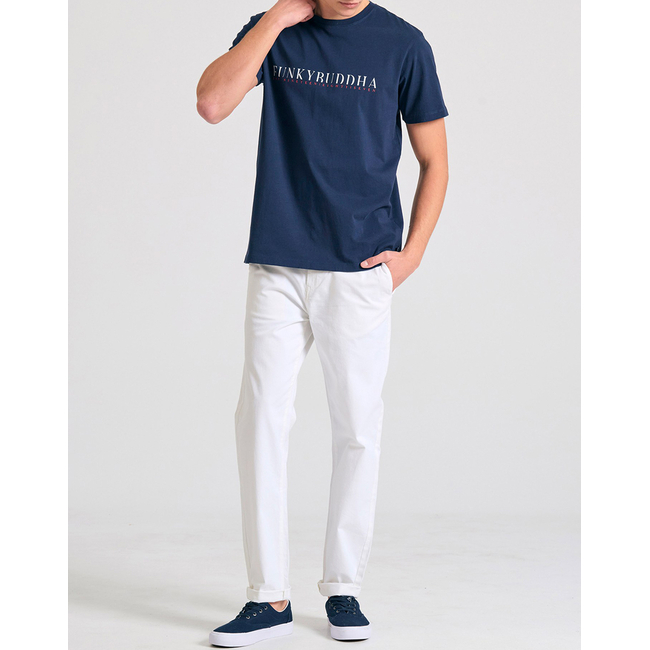 Product FUNKY BUDDHA Ανδρική Μπλούζα Κοντό Με Τύπωμα base image