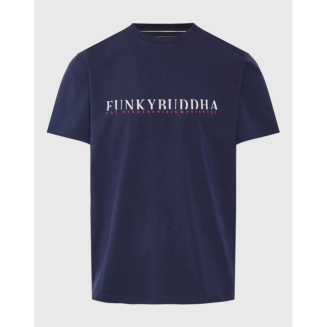 Product FUNKY BUDDHA Ανδρική Μπλούζα Κοντό Με Τύπωμα base image