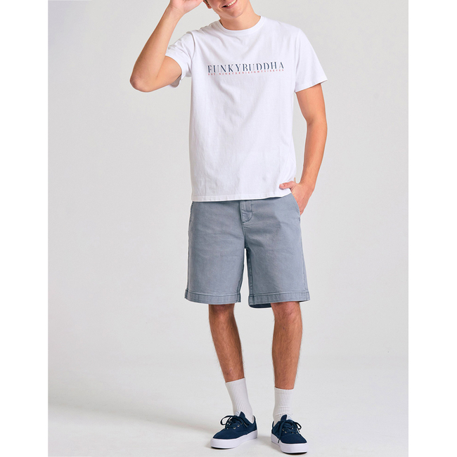 Product FUNKY BUDDHA Ανδρική Μπλούζα Κοντό Με Τύπωμα base image