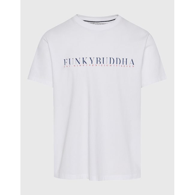 Product FUNKY BUDDHA Ανδρική Μπλούζα Κοντό Με Τύπωμα base image