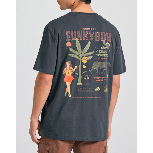 Product FUNKY BUDDHA Ανδρική Μπλούζα Κοντό Μανίκι Με Τύπωμα base image